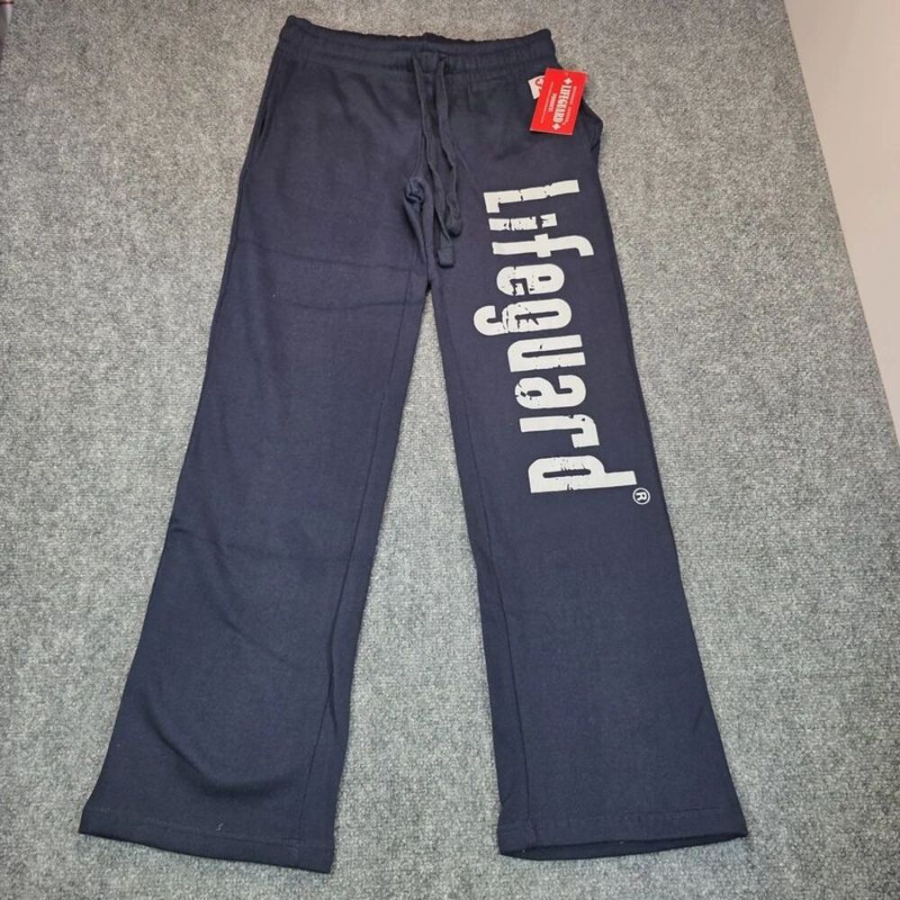 Navy Blue Wide Leg Graphic Sweatpants Size Small - Picture 7 of 7